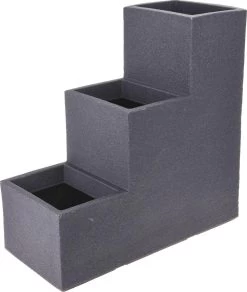 4gardenz Stone Trapsgewijs Plantenbak Voor Buiten 27x60x60 Cm - Grijs