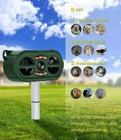 Steks® Kattenverjager 2023 Model - Kattenschrik - Katten Afweermiddel - Op Zonneenergie - Marterverjager - Op Batterijen - Met Adapter - Tuin - Ongedierte Verjager -Gardena Winkel 1040x1200 5