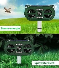 Steks® Kattenverjager 2023 Model - Kattenschrik - Katten Afweermiddel - Op Zonneenergie - Marterverjager - Op Batterijen - Met Adapter - Tuin - Ongedierte Verjager -Gardena Winkel 1040x1200 6