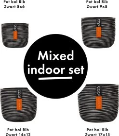 Capi Europe - Set Van 4 - Bloempot Binnen - Rib Antraciet -Gardena Winkel 1058x1200 2