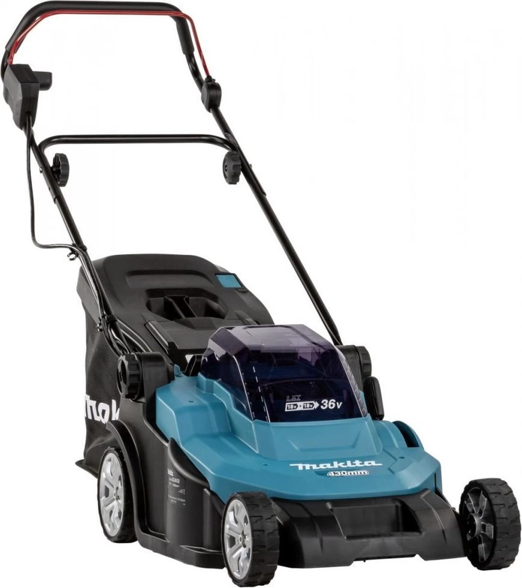 Makita - DLM432PT2 - 2x 18V - Accu - Grasmaaier - Set - 2x 5.0 Ah - Duolader 10 Makita - DLM432PT2 - 2x 18V - Accu - Grasmaaier - Set - 2x 5.0 Ah - Duolader - Afbeelding 10