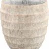 PTMD Sary Bloempot - 30 X 30 X 30 Cm - Cement - Créme