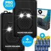 Vulpes Verjager® Marterverjager - Ongedierteverjager - Multifunctionele Set Binnen & Buiten - Batterijen, 12V & Auto Accu - Marters, Muizen & Ratten - Steenmarter Verjager PRO - 2 Stuks - Incl. E-book