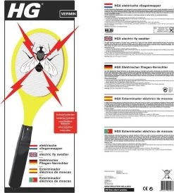 HGX Elektrische Vliegenmepper - 1 Stuk - Voorkomt Platgeslagen Insecten - Ook Geschikt Voor Muggen En Wespen - Inclusief Batterijen -Gardena Winkel 1081x1200 5