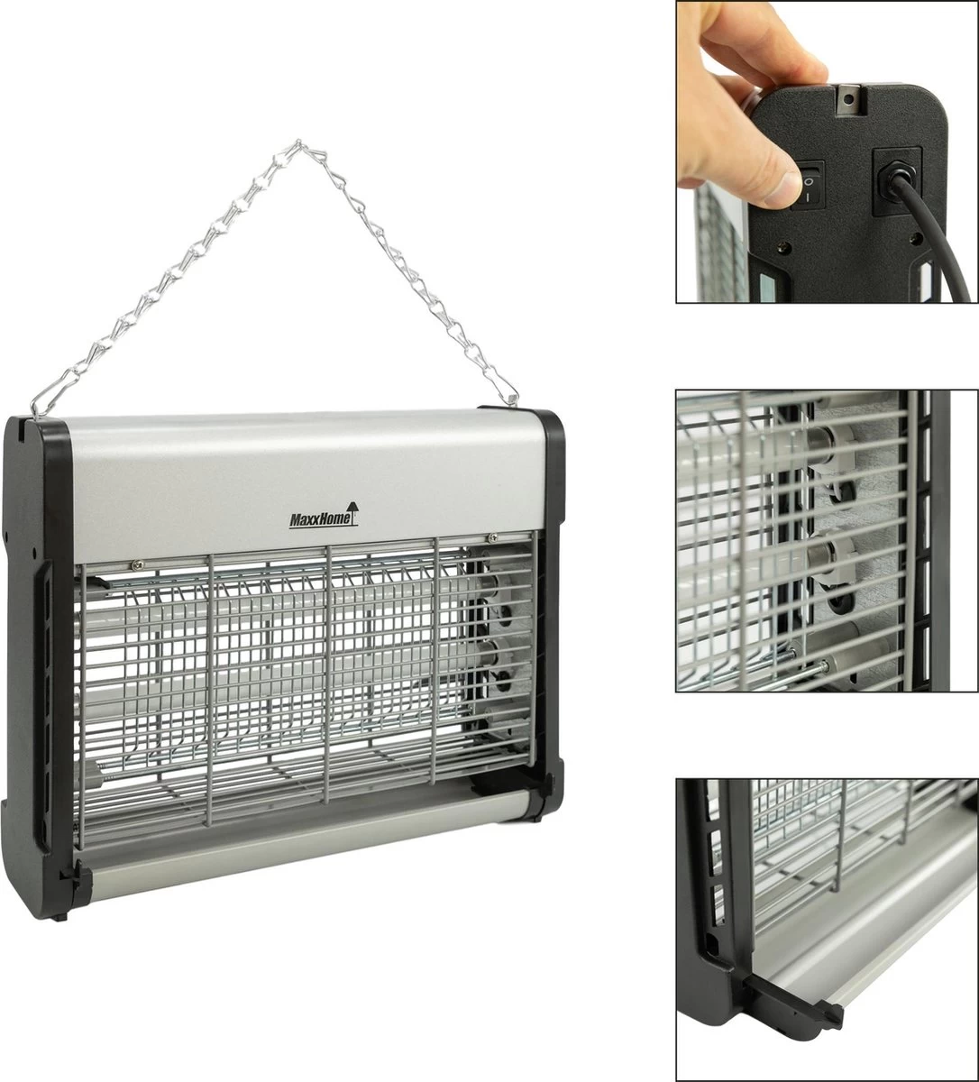 MaxxHome GC16 Vliegenlamp - Insectendoder – Professional – 16 Watt - Tot 70m² 2 MaxxHome GC16 Vliegenlamp - Insectendoder – Professional – 16 Watt - Tot 70m² - Afbeelding 2