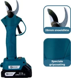NovarGarden® Elektrische Snoeischaar NG1 - 2x Accu - Elektrisch - Takkenschaar - Op Batterij - 28mm 16 NovarGarden® Elektrische Snoeischaar NG1 - 2x Accu - Elektrisch - Takkenschaar - Op Batterij - 28mm -Gardena Winkel 1089x1200