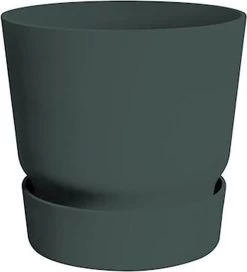Elho Greenville Rond 30 - Grote Bloempot Voor Buiten - Gemaakt Van Gereycled Plastic - Ø 29.5 X H 27.8 Cm - Blad Groen -Gardena Winkel 1090x1200 5