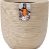 Capi Europe - Bloempot Bol Waste Rib NL - 43x41 - Terrazzo Beige - Voor Binnen En Buiten - KTBR933