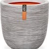 Capi Europe - Bloempot Bol Rib NL - 35x34 - Ivoor - Voor Binnen En Buiten - KOFI932