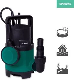 VONROC Dompelpomp/Waterpomp 400W - 8000l/h - Voor Vuil En Schoonwater - Met Vlotter -Gardena Winkel 1105x1200 5