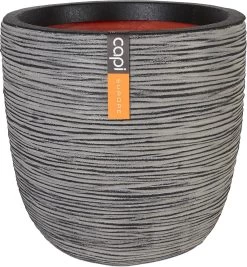 Capi Europe - Bloempot Bol Rib NL - 35x34 - Antraciet - Voor Binnen En Buiten - KOFZ932 -Gardena Winkel 1109x1200 2