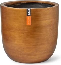 Capi Europe - Bloempot Bol Retro XL - 42x41 - Goud - Bloempot Voor Binnen - Opening ⌀36 - RTG933