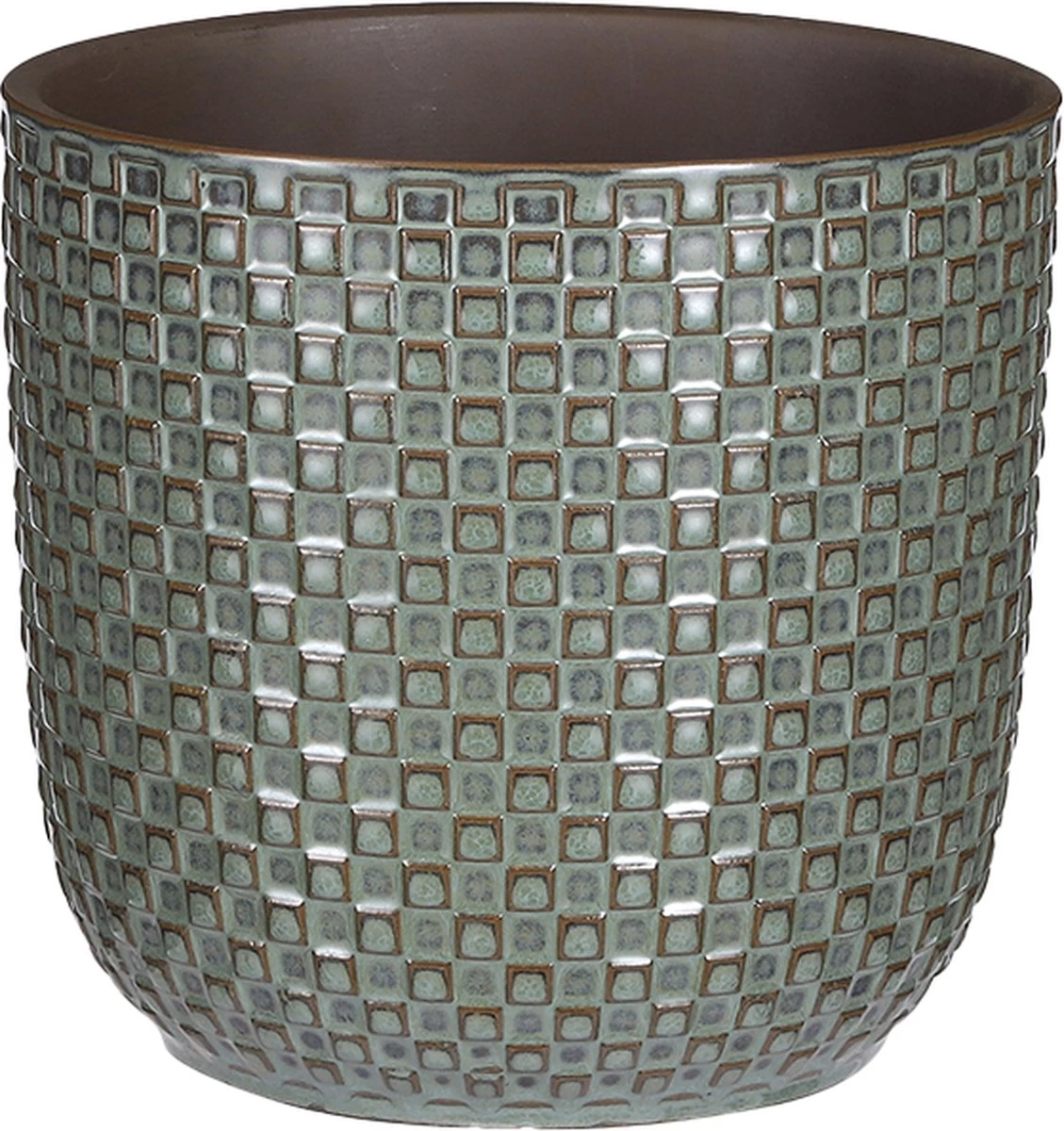 Mica Decorations Daan Bloempot - H17,5 X Ø19 Cm - Groen 7 Mica Decorations Daan Bloempot - H17,5 X Ø19 Cm - Groen - Afbeelding 7