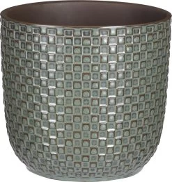 Mica Decorations Daan Bloempot - H17,5 X Ø19 Cm - Groen