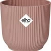 Elho Vibes Fold Rond Wielen 35 - Bloempot Voor Binnen - Ø 34.9 X H 32.4 Cm - Delicaat Roze