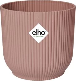 Elho Vibes Fold Rond Wielen 35 - Bloempot Voor Binnen - Ø 34.9 X H 32.4 Cm - Delicaat Roze