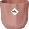 Elho Vibes Fold Rond 30 - Bloempot Voor Binnen - Ø 29.5 X H 27.2 Cm - Delicaat Roze