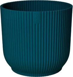 Elho Vibes Fold Rond Wielen 35 - Bloempot Voor Binnen - Ø 34.9 X H 32.4 Cm - Diepblauw -Gardena Winkel 1132x1200 10