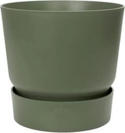 Elho Greenville Rond 30 - Grote Bloempot Voor Buiten - Gemaakt Van Gereycled Plastic - Ø 29.5 X H 27.8 Cm - Blad Groen -Gardena Winkel 1132x1200 6