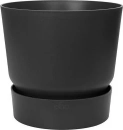 Elho Greenville Rond 40 - Grote Bloempot Voor Buiten - Gemaakt Van Gereycled Plastic - Ø 39.0 X H 36.8 Cm - Living Black -Gardena Winkel 1135x1200 7