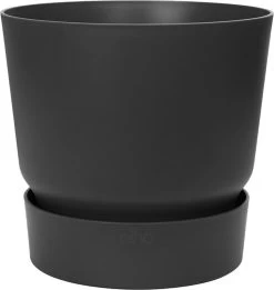 Elho Greenville Rond 40 - Grote Bloempot Voor Buiten - Gemaakt Van Gereycled Plastic - Ø 39.0 X H 36.8 Cm - Living Black -Gardena Winkel 1135x1200 8