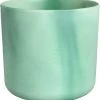 Elho The Ocean Collection Round 22cm - Bloempot Voor Binnen - 100% Gerecycled Materiaal - Gemaakt Met Zeeafval - Ø 22.3 X H 20.4 Cm - Pacifisch Groen