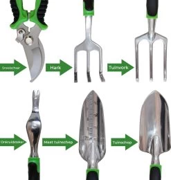 Djambo Tuingereedschap Set 8-delig Tuinsetje Met 15 Unieke Bamboe Plantetiketten In 1 Draagtas - Compleet Tuingereedschap Voor De Tuinliefhebbers -Gardena Winkel 1142x1200 3