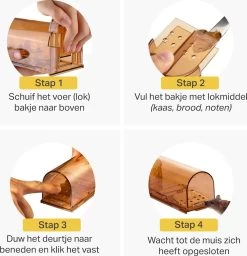 Vivid Green Diervriendelijke Muizenval Voor Binnen & Buiten - Muizenvallen - Muizenverjager - Mouse Trap - 2 Pack - Oranje -Gardena Winkel 1157x1200 6