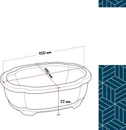 Happy Seed Keramieken Bonsai Pot (schaal) - Marine Blauw - Geglazuurd -Gardena Winkel 1160x1200 4