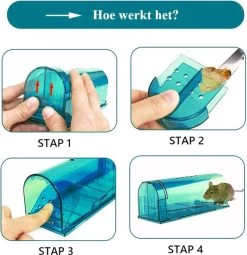 Diervriendelijke Muizenval: Multi Use Trap Blauw - 100% Pakkans - Sterke Muizenval - Muizenverjager - Voor Binnen En Buiten - Levend Muizen Vangen - Ongedierteval - Ongediertebestrijding -Gardena Winkel 1162x1200 7