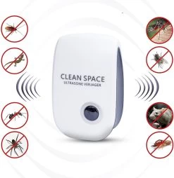 Merkloos CLEAN SPACE™ Ultrasone Ongedierte Verjager - Muizenverjager - Muizengif/Rattengif Alternatief - 4 Stuks -Gardena Winkel 1167x1200 4