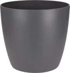Elho Brussels Rond Mini 7 - Bloempot Voor Binnen - Ø 6.7 X H 6.0 Cm - Zwart/Antraciet -Gardena Winkel 1168x1200 6