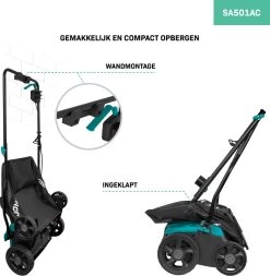 VONROC Elektrische Verticuteermachine - Gazonbeluchter – 1300W – Maaibreedte 320 Mm – 4 Dieptestanden (12/9/6/3 Mm) – Incl. 35L. Opvangbak -Gardena Winkel 1170x1200 1