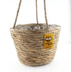 Merkloos Plantenhanger 18x15cm Naturel | Hangende Mand | Handgemaakt | Planten-houder / Hang-plant | Planten Accessoires | Hangmand -Gardena Winkel 1172x1200 4