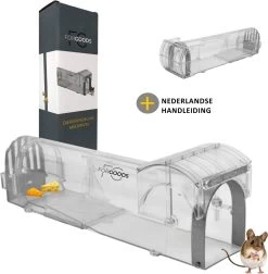 Forgoods Muizenval - Diervriendelijke Muizenval Voor Binnen En Buiten - Rattenval - Met Schoonmaakborstel - Model 2023 -Gardena Winkel 1175x1200 4