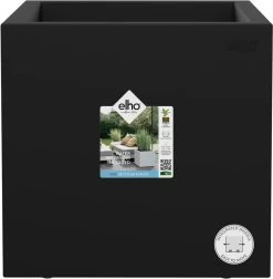 Elho Vivo Next Vierkant 30 - Plantenbak Voor Binnen & Buiten - Ø 29.5 X H 29.5 Cm - Zwart/Living Black -Gardena Winkel 1176x1200 10