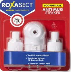 Roxasect Anti-Mug Muggenstekker - Voordeelverpakking - 2 Stuks