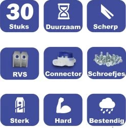 Mesjes Voor Gardena Robotmaaier - Husqvarna Automower - 30st - RVS Coated - Plastic Box + CONNECTOR -Gardena Winkel 1180x1200 1