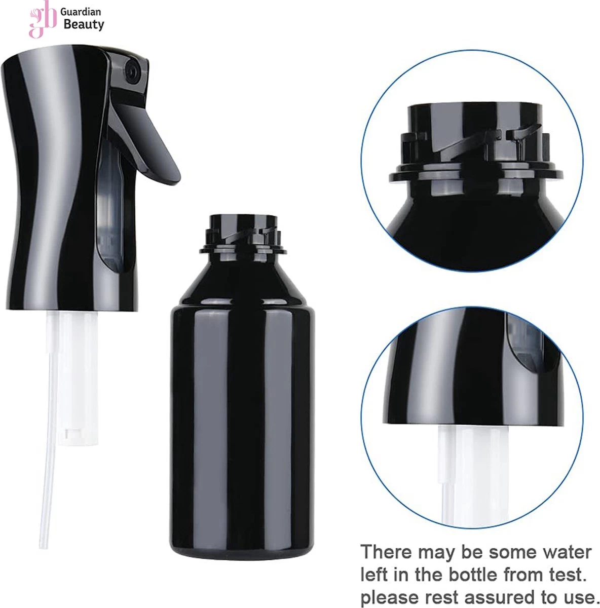 Merkloos Sibel Extreme Mist Verstuiver 160ml Zwart En Wit| Professional Hairdressing Plastic Fine Mist Spray Bottle - 2 Stucks 3 Merkloos Sibel Extreme Mist Verstuiver 160ml Zwart En Wit| Professional Hairdressing Plastic Fine Mist Spray Bottle - 2 Stucks - Afbeelding 3