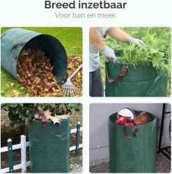 Goliving Tuinafvalzak - Set Van 2- Tuinafvalzakken Opvouwbaar - Tuinzak - Tuinafvalemmer - 2x 280 Liter - Groen -Gardena Winkel 1189x1200 3