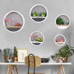 Ronde Muur Plantenbak Zwart - Decoratie - Planten - Interieur - Bloemen - Woondecoratie - Muurbekleding - -Gardena Winkel 1191x1200 7