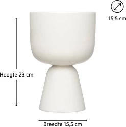 Iittala Nappula - Bloempot - Bloempotten Voor Binnen En Buiten - Plantenpotten - Wit - 230 X 155 Mm - 1 Stuk -Gardena Winkel 1191x1200 9