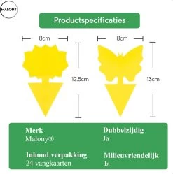 Vliegenvanger Set 24 Stuks - Fruitvliegjes Vanger - Rouwvliegjes Bestrijden - Insectenvanger - Plakstrips Dubbelzijdig -Gardena Winkel 1192x1200 12