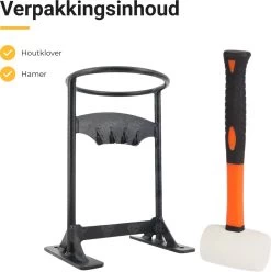 Maatworkz - Houtklover + Hamer - Houtsplijter - Houtkliever - Houtklover Voor Aanmaakhout - Gietijzer - Zwart -Gardena Winkel 1193x1200 6