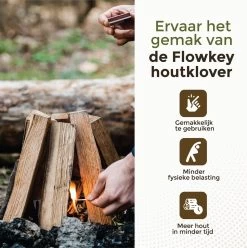 Flowkey® Houtklover XL - Houtsplijter Bijl - Houtkliever Kloofwig Gietijzer - Voor Hout & Aanmaakhout - Inclusief Gratis Hamer -Gardena Winkel 1196x1200 2