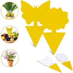 Professor Q - Rouwvliegjes Bestrijden - Fruitvliegjes Vanger - Varenrouwmug Bestrijden - Vliegenvanger - Plak Klavertjes Tegen Rouwvliegen - Vangplaten - 3 Stuks Vlinders -Gardena Winkel 1197x1200 26