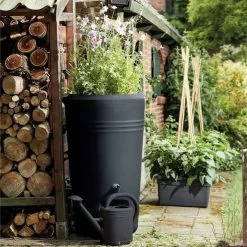 Elho Green Basics Regenton - Regenton - Living Black - Buiten - 200 Liter -Gardena Winkel 1198x1200 19
