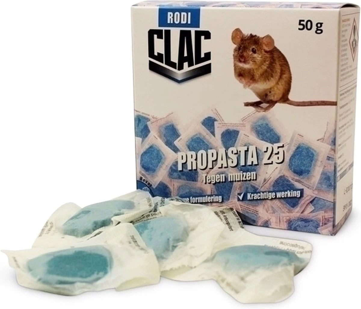 Muizengif CLAC PROPASTA-25 TEGEN MUIZEN 5X10G(beste Keus) 3 Muizengif CLAC PROPASTA-25 TEGEN MUIZEN 5X10G(beste Keus) - Afbeelding 3