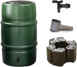 Regenton Voordeelset | Harcostar 227liter Groen + Standaard + Vulautomaat.