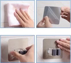 Bezem Houder - Zelfklevend - Zilverkleurig 11 Bezem Houder - Zelfklevend - Zilverkleurig -Gardena Winkel 1200x1068 2